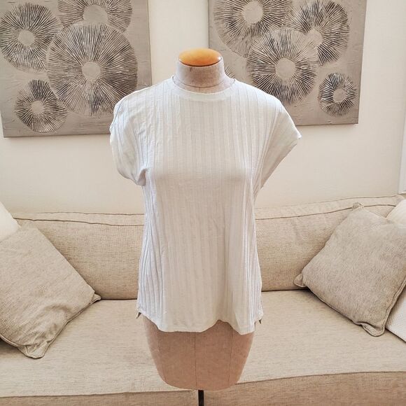 Eileen Fisher Ribbed Textured Top - Picture 2 of 10